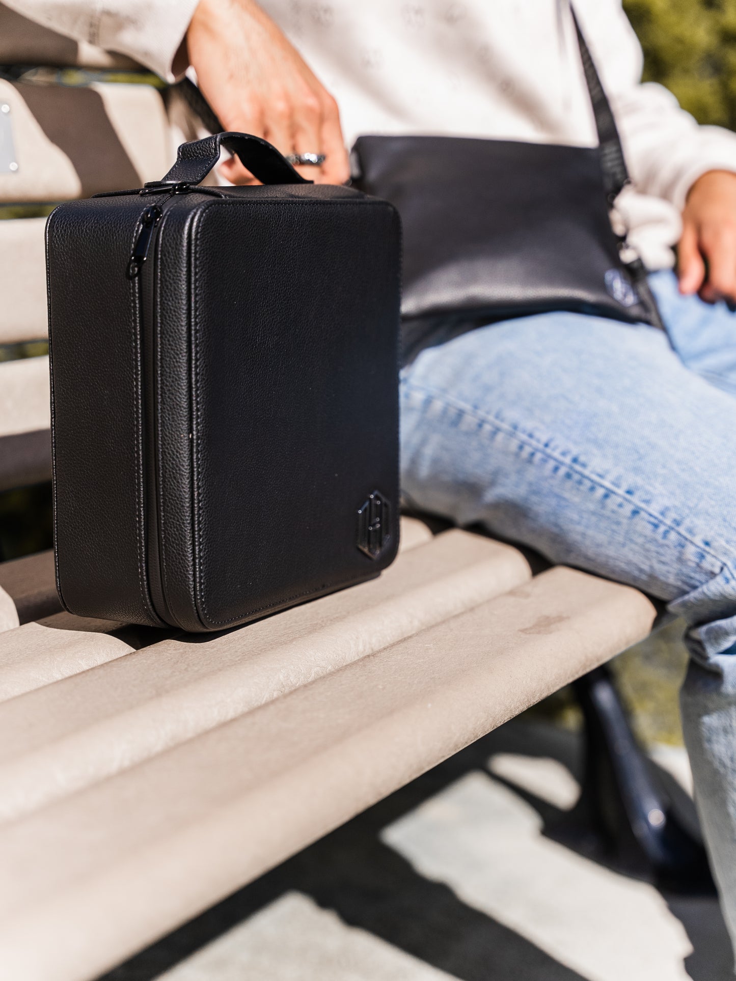 Large Leather Case - Black